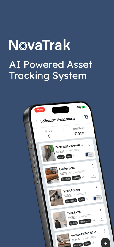 NovaTrak app screenshot 1